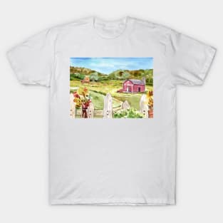 On The Farm - Cottage Core Aesthetic Art T-Shirt